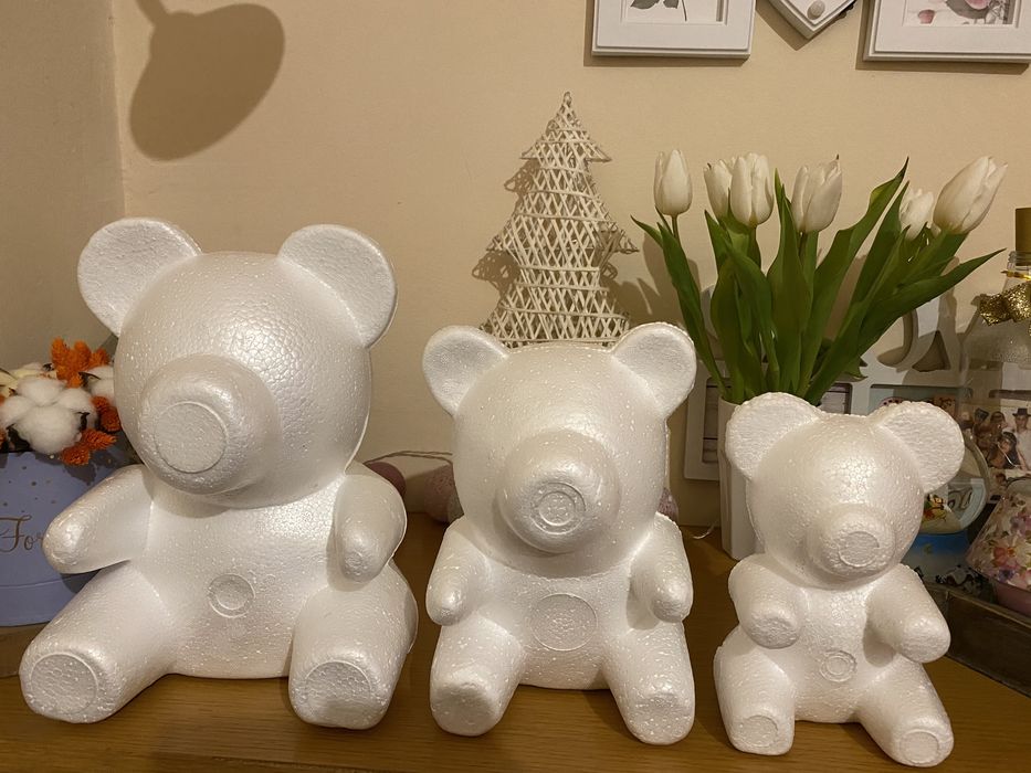 Machete polistiren si trandafiri de spuma 3-3,5 cm