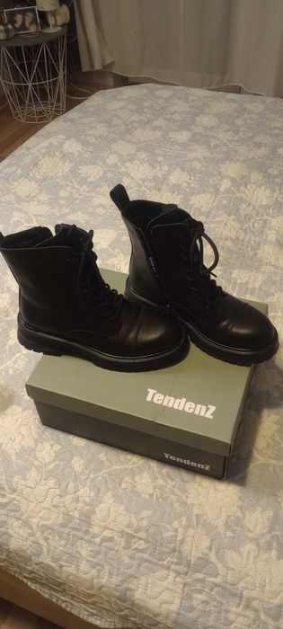 Нови кубинки TENDENZ, естествена кожа, Номер 36, но отговаря на 37.