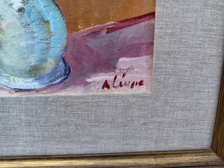 Tablouri vechi pereche - flori - semnate A Ciupe