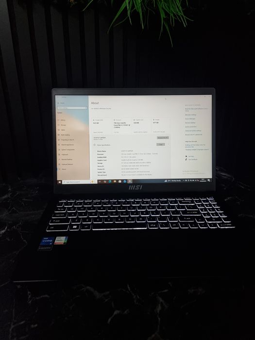 Noble Amanet - MSI Modern, I5 1155G7, 16GB, 512GB SSD, Iris Xe
