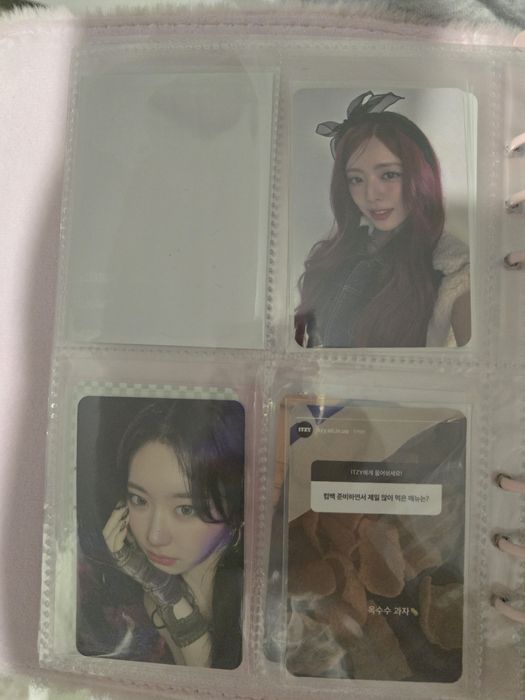 KPOP photocards itzy, aespa, ive