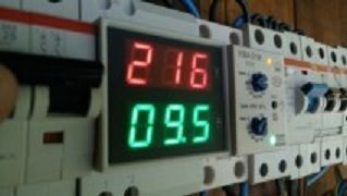 Цифров волт-амперметър за монтаж на DIN шина