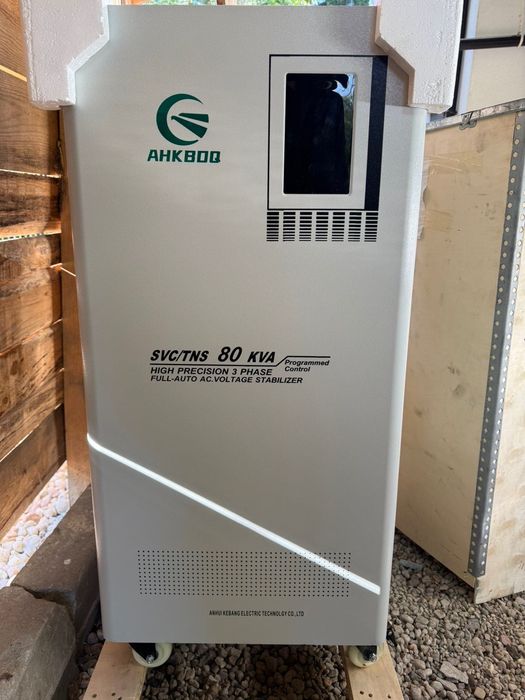 Нов стабилизатор трифазен 80 KVA