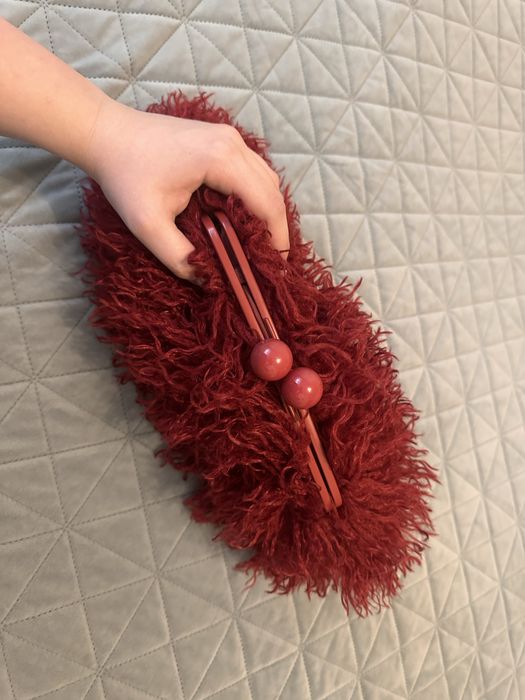 Дамска червена чанта