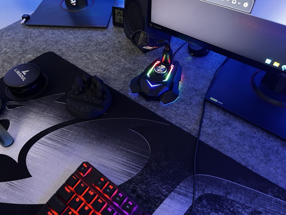 Геймърски микрофон / Marvo MIC-05, USB, RGB)