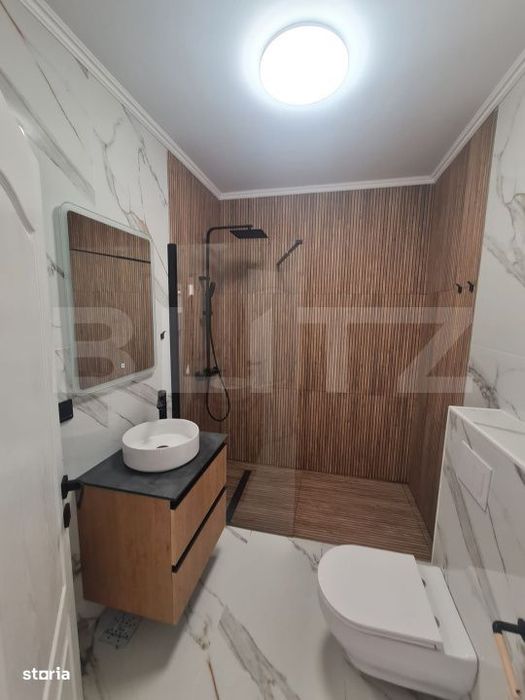 Apartament semidecomandat, 52 mp utili, zona Terra