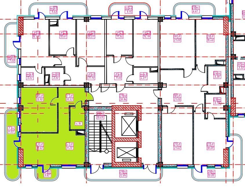 Продается квартира в ЖК Парквуд 64.23 м²
