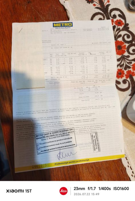 Mașină de tocat carne impecabilă cu certificat de garanție și bun