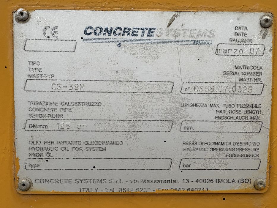 Pompa beton CS-38M