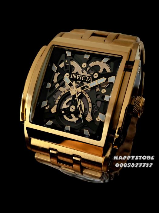 INVICTA Powertrain Gold 47 mm, Инвикта нов мъжки часовник