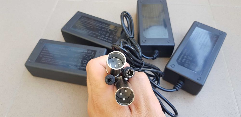 Incarcator bicicleta electrica, trotineta, 3pini/4pini/5.5mm/8mm - 36v