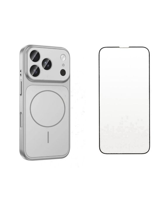 Iphone 13/14 PRO MAX PLUS Husa Magnetic Case si Folie Sticla Curved