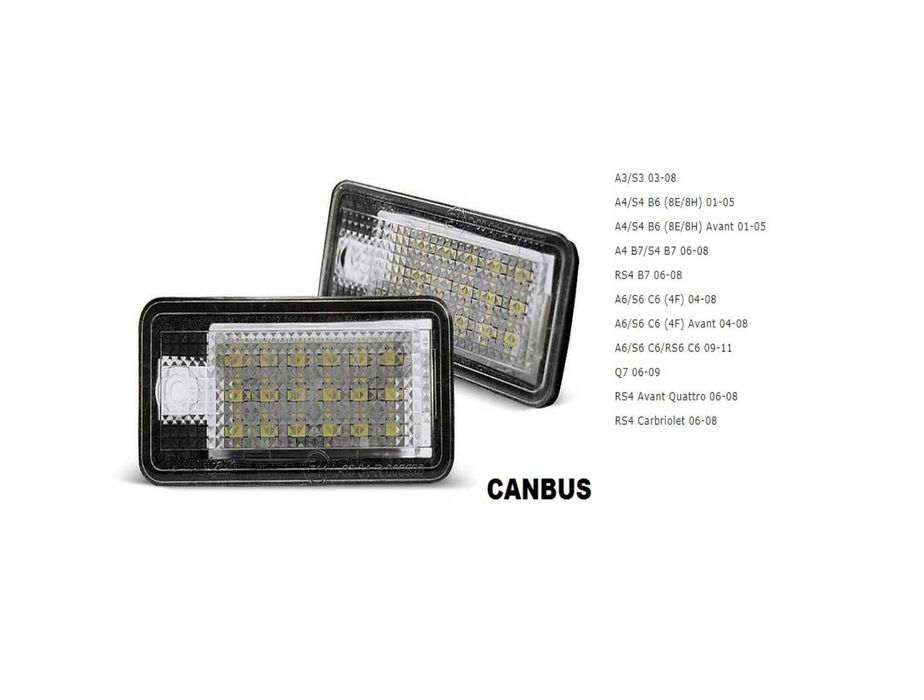 LED плафон за регистрационен номер за Audi/Ауди