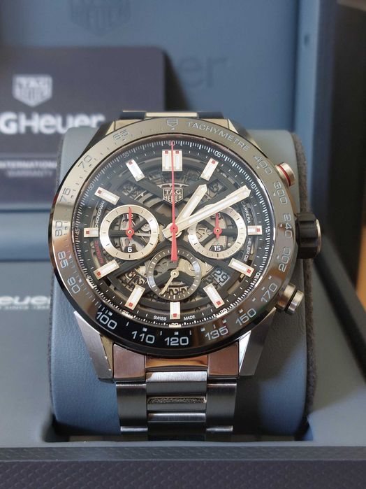 TAG Heuer Carrera 45mm Skeleton Chronograph Caliber 02
