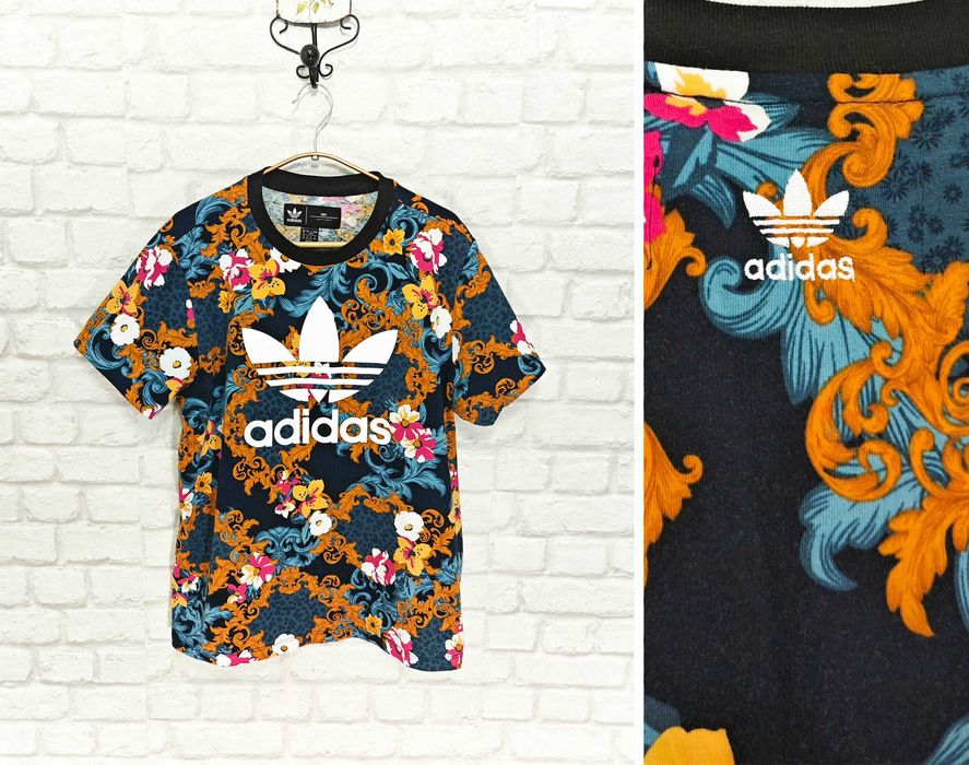 Adidas Her Studio London Флорална дамска тениска размер XL / UK 16