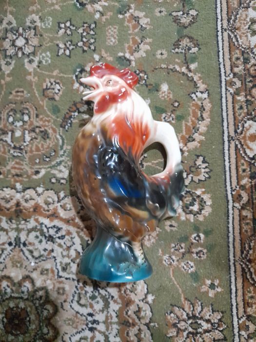 Срочно.Фарфоровый,советский,шикарный "Графин-Петух",КСФ