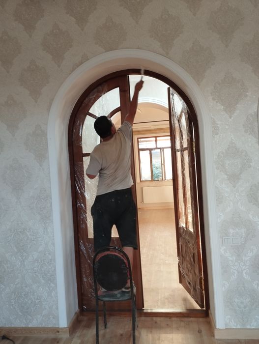 Eshik, zina, batareya ashibkalari, darvoza, plundus kraska sepamiz.