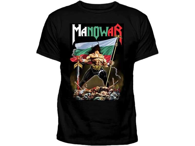 Рок тениска Manowar 7 модела всички размери