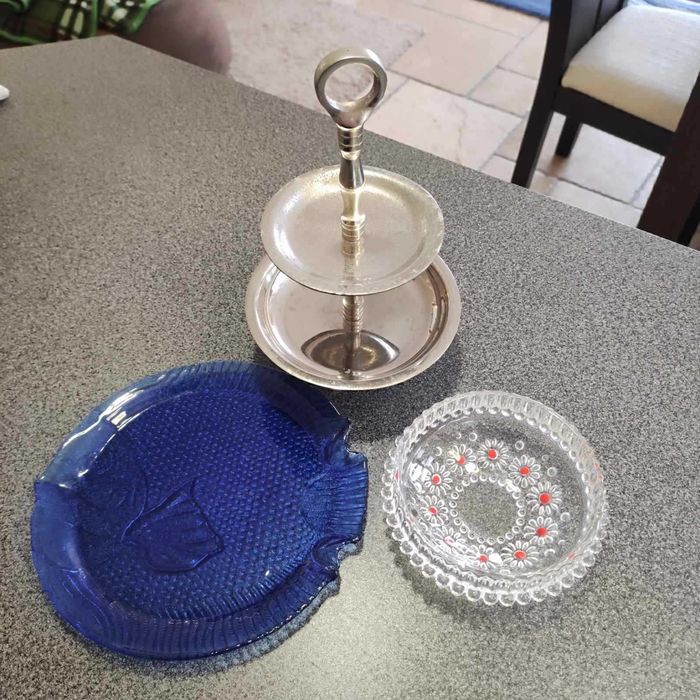 Винтидж синя чиния, купа Фабиола, 70-те г.