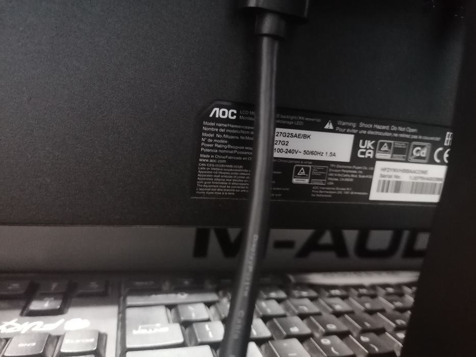 Монитор AOC 27" 165hz с говорители
