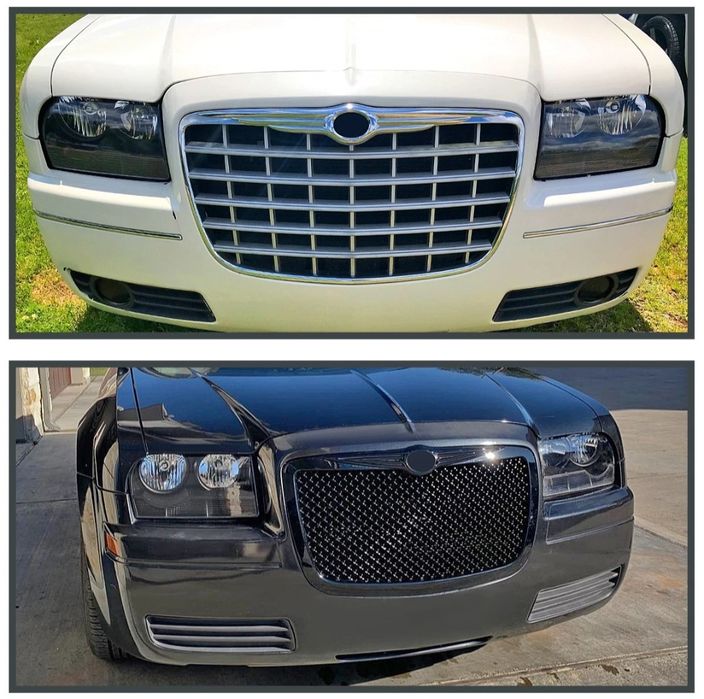 Галогенные фары (smoked) Chrysler 300C