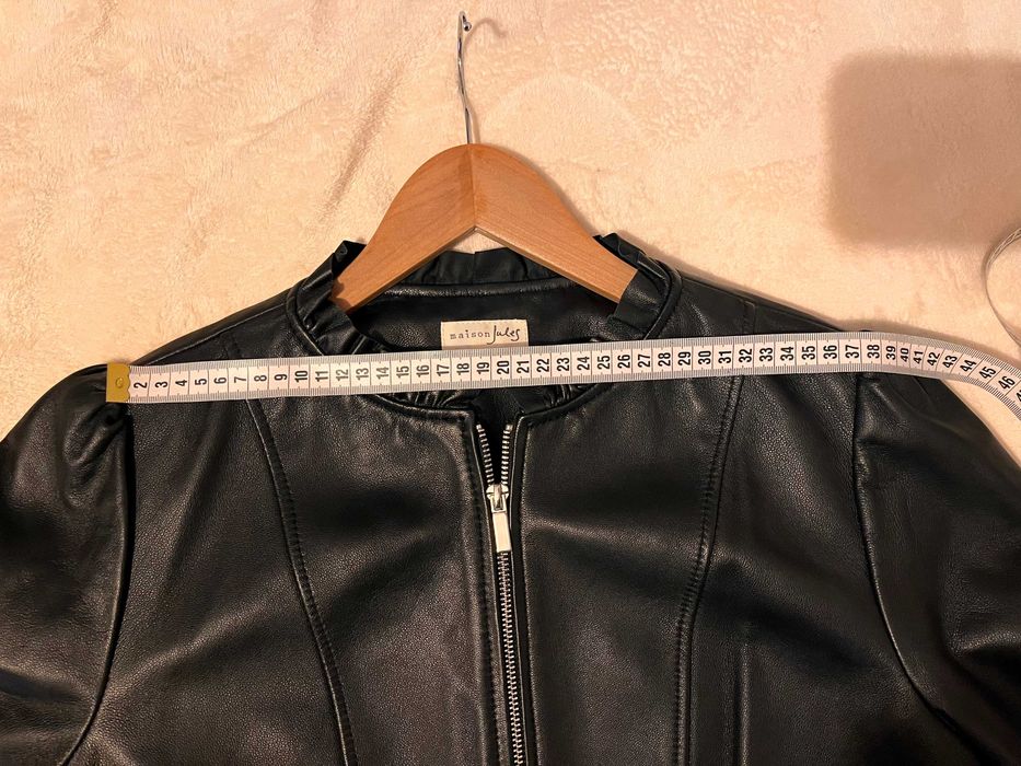 Geaca piele neagra dama