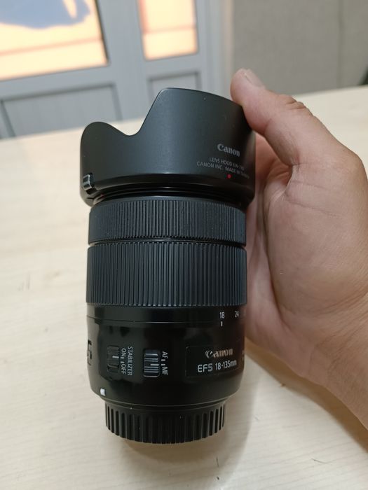 Canon ef obektiv 18-135 ideal xolatda