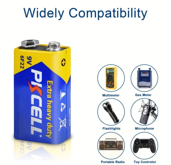 Крона PKCELL 9V (6F22)