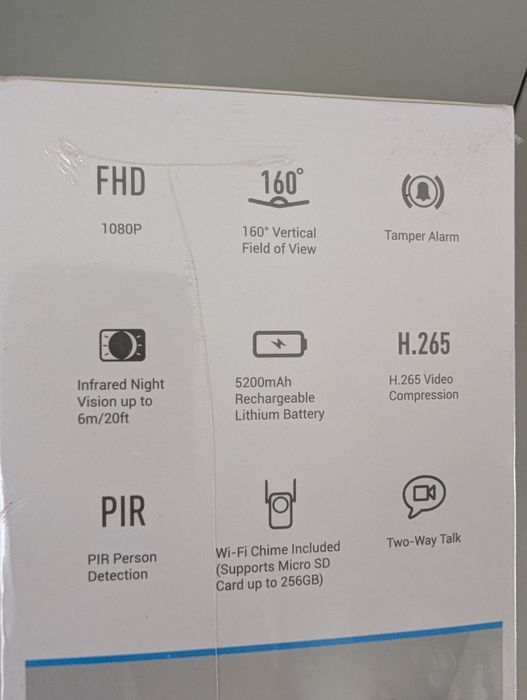 SIGILAT - Sonerie Smart Ezviz DB2C - 1080P FHD - PIR