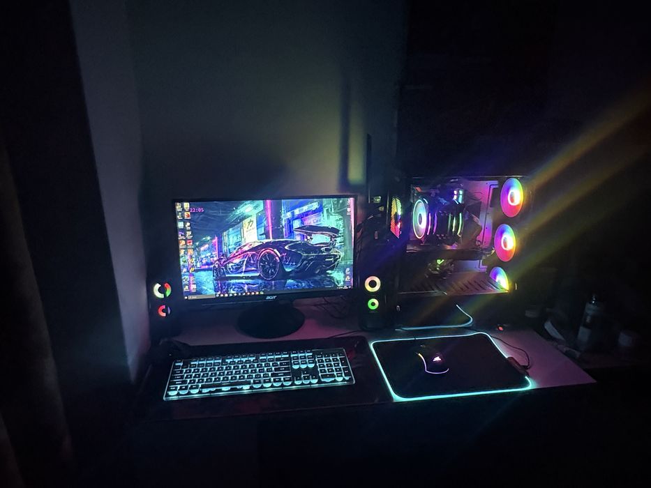 Setup PC gaming Complet Monitor+periferice High end