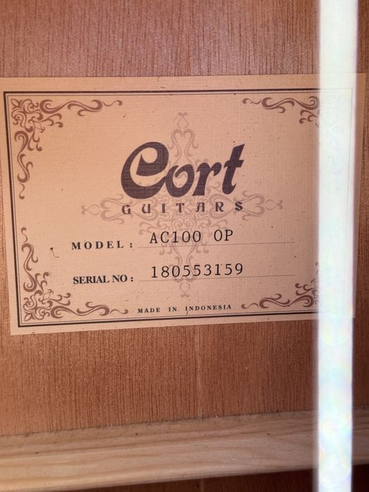 Гитара классическая Cort AC100-ОР бежевый ТОРГ ЕСТЬ
