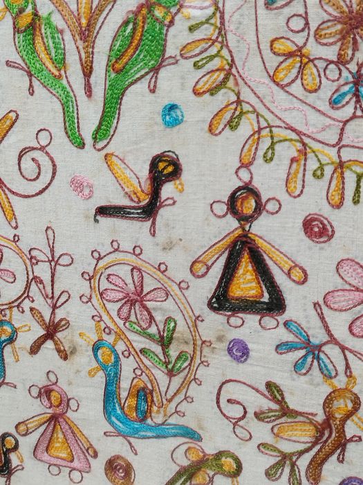 Огромна антикварна бродерия, ръчна изработка