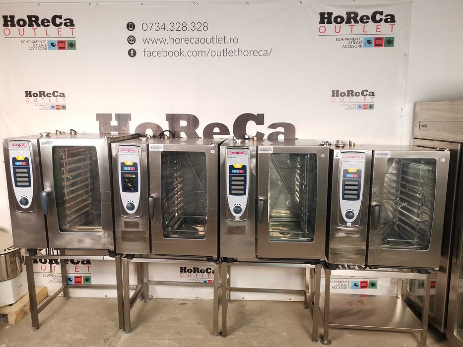 Rational SCC101G-Cuptor convectie/gastronomic 10 tavi, Convectomat gaz