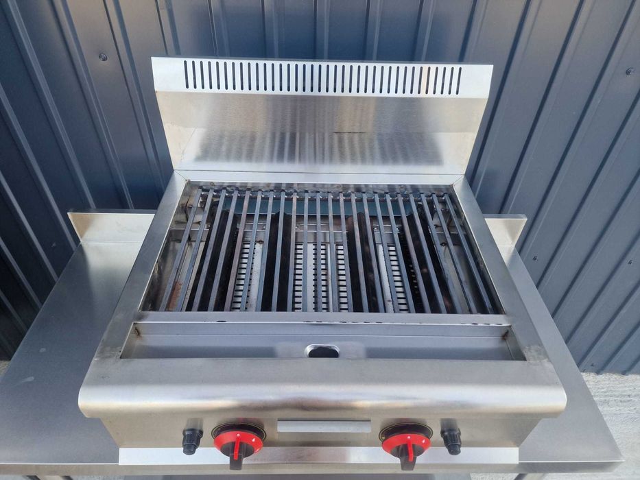Gratar cu Roca Vulcanica si Grill din fonta,5 kg de roca inclusa