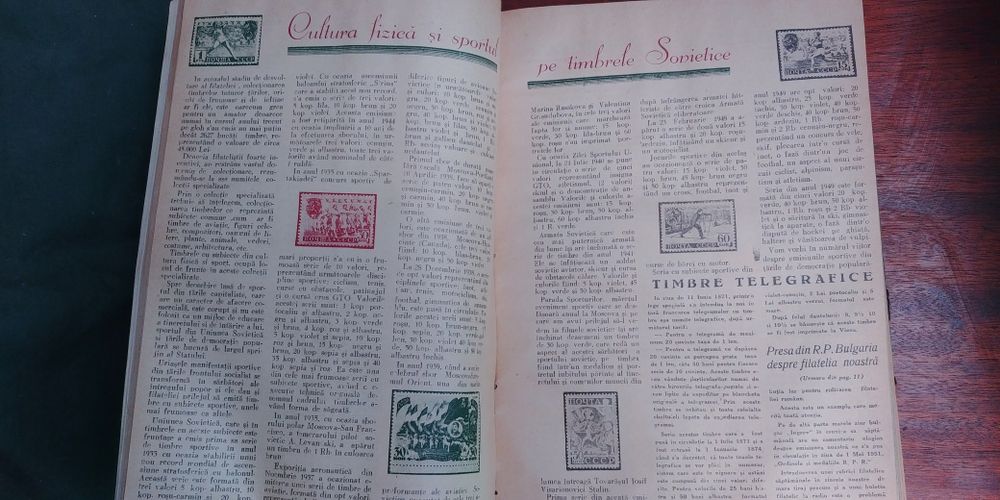 Carte timbre FILATELIE 1950 numarul 1 publicat