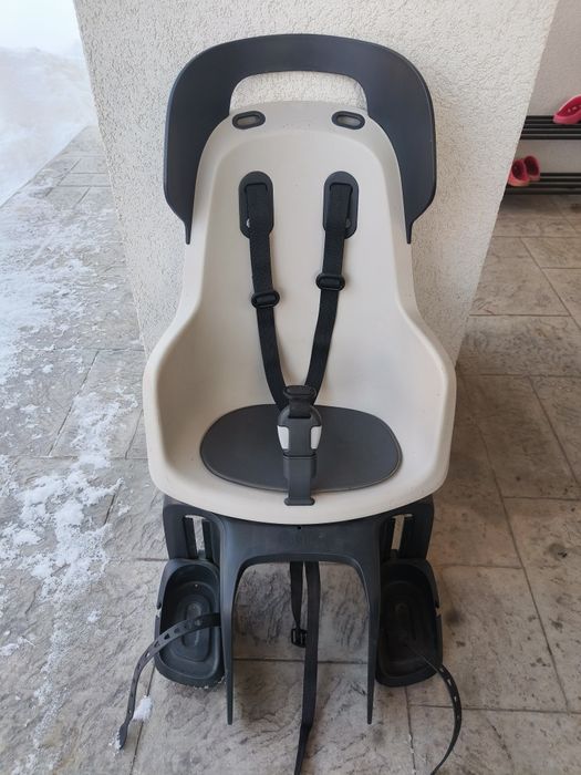 Scaun pentru biciclete Bobike Go Go, Gri/Negru, prindere pe portbagaj,