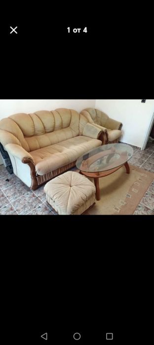 Фотьойл,диван и табуретка