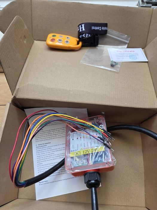HZBOY M4 Sistem de telecomandă wireless cu 4 canale 12V 24V DC pentru pompă hidraulică, Lift