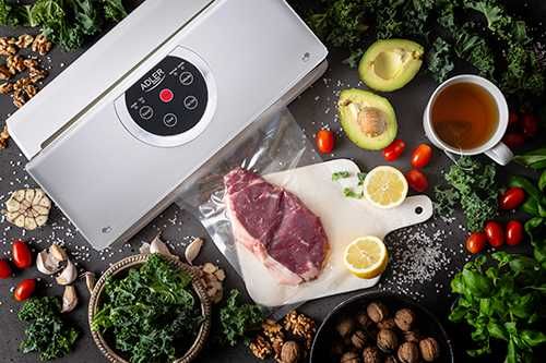 Aparat de vidat alimente Adler, AD4503, 130 W, 5 functii, alb