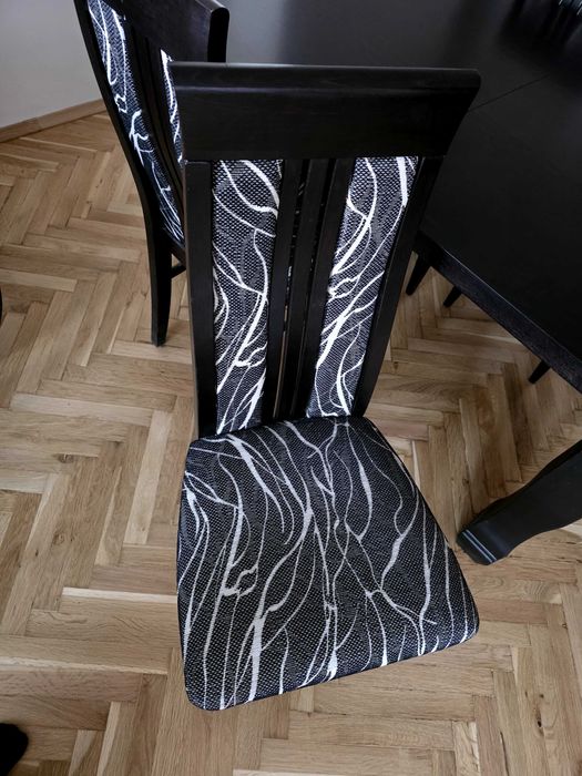 Комплект маса масив разтегателна 140/90, 4бр стола