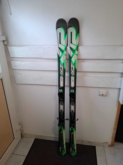 Schiuri 163 cm K2 Konic cu legaturi Marker M210 skiuri adulti