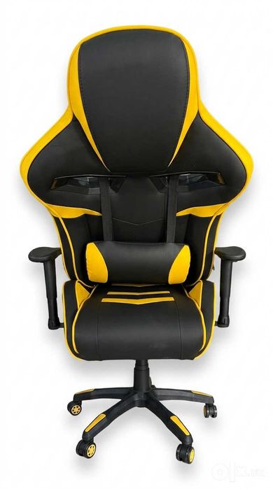 Геймерское Кресло Андижон 8069 Yellow Директорское Кожаное Кресло