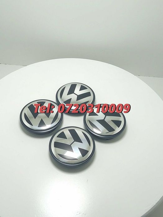 Capace Jante Aliaj 60 / 56Mm Volkswagen Passat / Golf / Cc Pentru Inlocuire Reparatie Sau Completare Echipament Compatibile