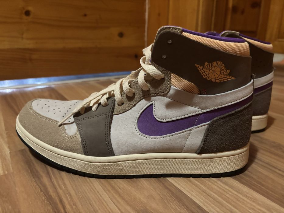 Nike Air Jordan 1 No.44 Zoom CMFT2 Brown and Beige