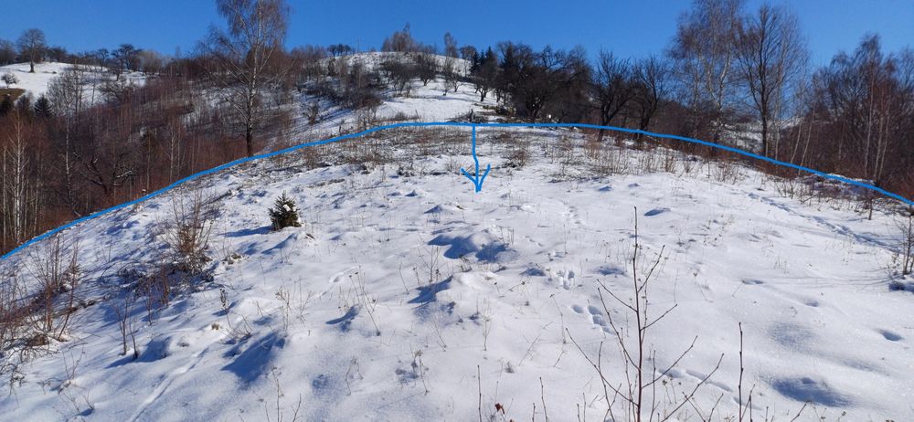 Teren cu vedere la Piatra Craiului