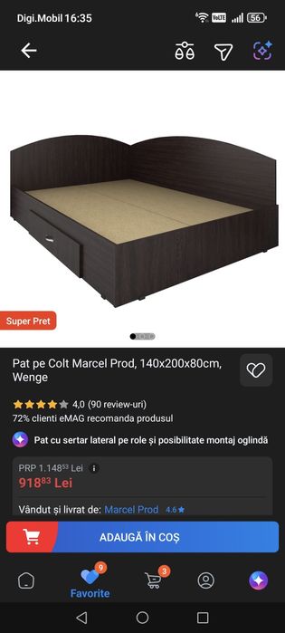 Vand urgent pat nou din pal - popa șapcă Favorit