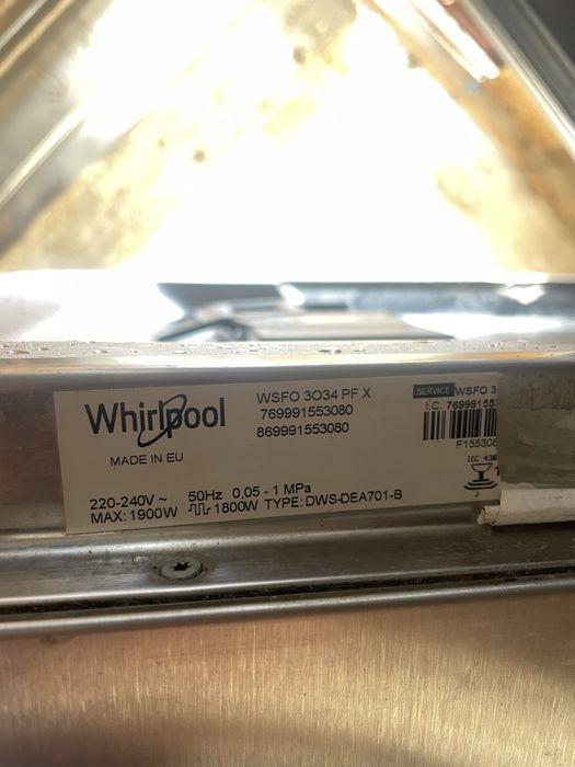 Sadomialna 60sm Miele .     Indesit   .         Whirlpool.