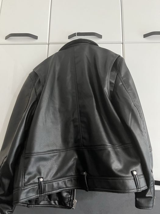 Черно кожено яке Zara