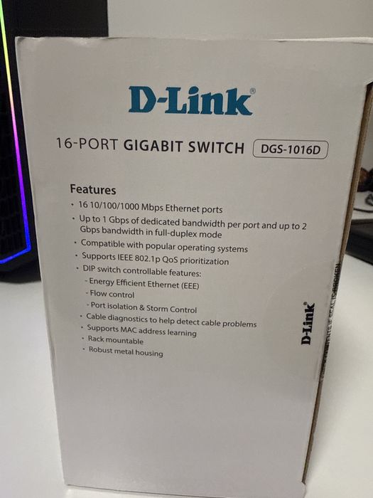 Суич чисто нов / D-Link DGS-1016D
