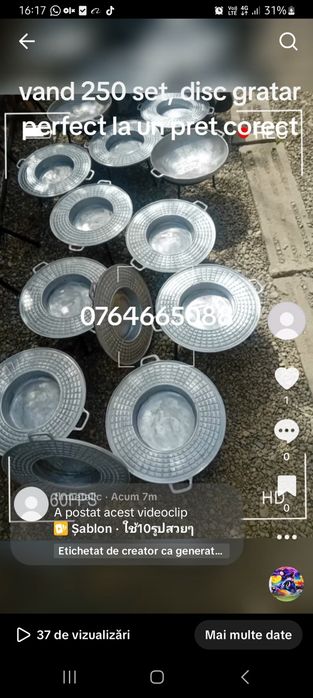 Disc gratar aluminiu 180lei